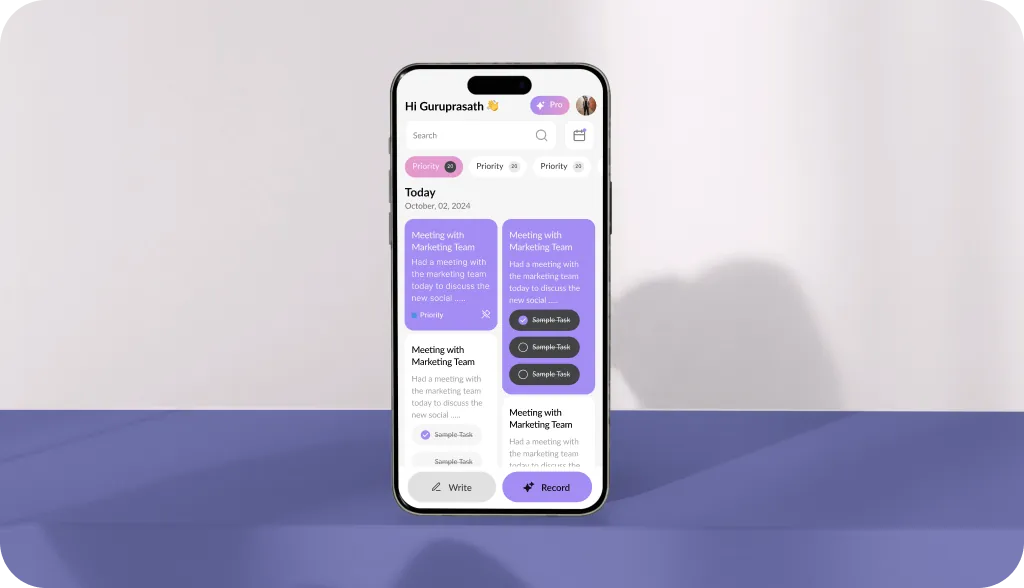 Notefy: Ai Notes and task manager app.