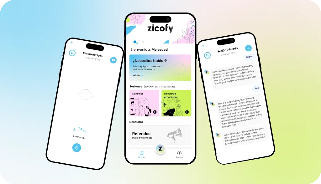 Zicofy: AI mental wellness app.